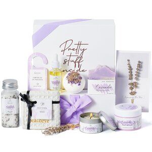 Gifts for Women Spa Gifts Lavender Bath Gift Baskets Relaxing Self Care Gift for